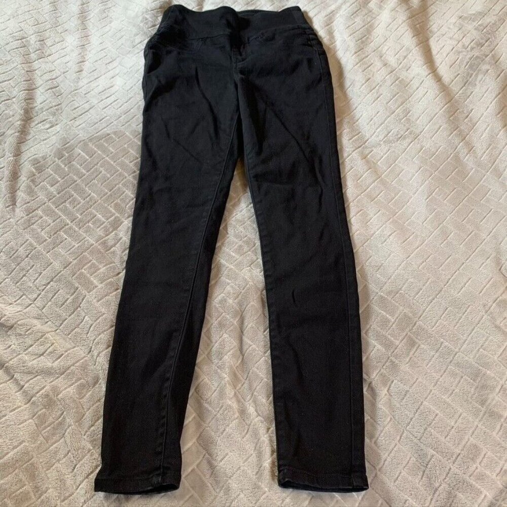 Seven7 Womens 4 Denim Jeans Black Skinny Tummy Toner Legging Pull On Stretch